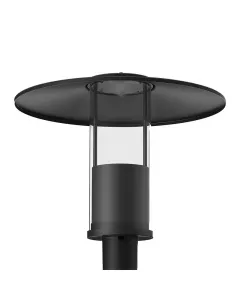 Westgate GPH-12-40W-MCTP-BK - Modern Top-Hat Post-Top Area Light with Indirect Light Source