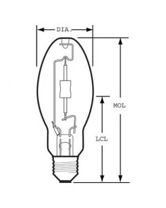 GE CMH39PAR30L/FL4K (96530) - 39 Watt Ceramic Metal Halide Bulb - PAR30L