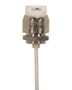 R7s Base Porcelain Halogen Socket with 6" Lead 