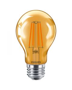 Philips 538215 A19 LED Bulb - 4A19/LED/ORANGE/G/E26/ND 6/1BC 120V