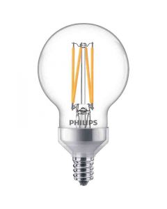 Philips 573329 Dimmable G16.5 LED Bulb - 5G16.5/PE/UD/CL/G/E12WGD 6/2PFT20