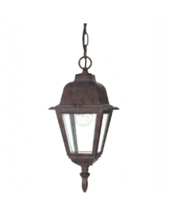 Nuvo 60-488 Briton - 1 Light 10" Hanging Lantern with Clear Glass - Old Bronze Finish