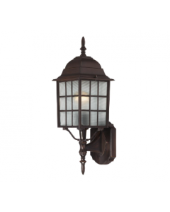 Nuvo 60-4902 Adams - 1 Light 18" Wall Lantern with Frosted Glass - Rustic Bronze Finish