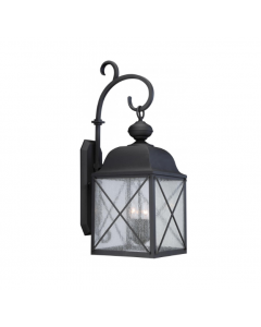 Nuvo 60-5623 Wingate - 3 Light - 30'' Wall Lantern with Clear Seed Glass - Textured Black Finish