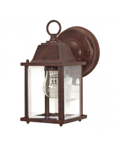 Nuvo 60-637 1 Light 9" - Cube Lantern with Clear Beveled Glass - Old Bronze Finish