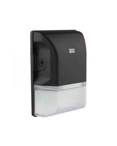 Satco 65-747 LED Small Wall Pack with Photocell; 20W; 3000K/4000K/5000K; Black Finish; 120V-277V