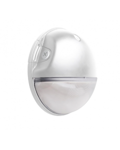 Satco 65-752 LED Small Round Wall Pack; 20W; CCT Selectable; Bypassable Photocell; 120-277 Volt; White Finish