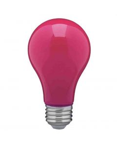 Satco S14989 8A19/PINK/LED/E26/120V