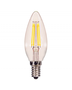 Satco S29866 LED C11 Bulb - 4W CTC/LED/50K/CL/120V *PHASE OUT - 21 UNITS REMAIN*