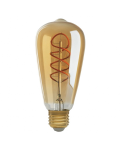 Satco S9967 LED ST19 Bulb - 4ST19/SPIRAL/LED/AMB/120V