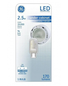 GE 29006 - T4 LED Bulb, G8 Base, 3000K - *DISCONTINUED*