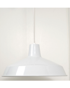 Nuvo SF76-283 1 Light - 16" Pendant with Warehouse Shade - White Finish