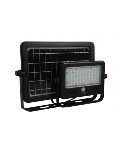 Solera LED Solar Multi Functional Flood Light SL-SMFL-10W-40K-BK-G1