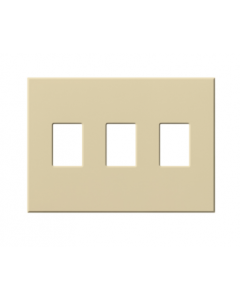 Lutron VWP-3-IV Vareo 3 Gang Wallplate Ivory