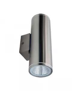 Westgate MFG WMC2-12V-UDL-MCT-BN - 2.5in. 12V Wall MountOutdoor Cylinder Up/Downlight 3CCT Selectable 10W Brushed Nickel